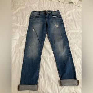 Banana Republic blue denim straight leg Capri size 25